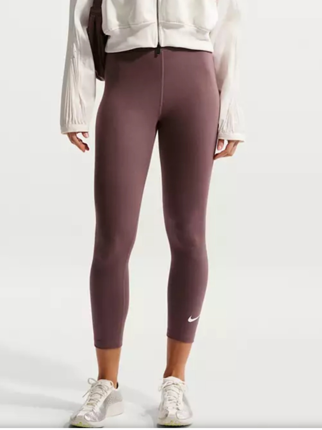 Nike Classic Brown High Waisted 7/8 Leggings Women's Size S Dv7789-237 New